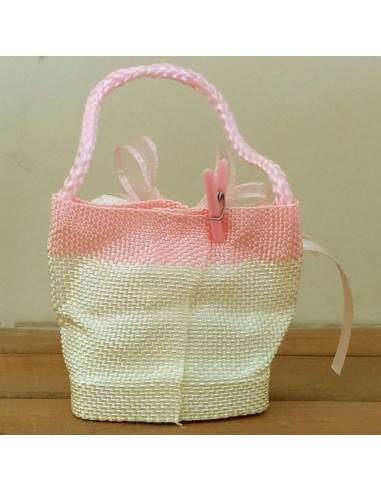 Sacchetto-Borsetta-portaconfetti Rosa-con-pupazzeto-DG6713-R-2