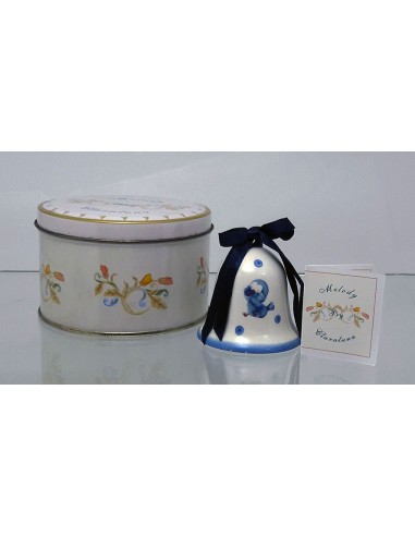 Campanella-Claraluna-con-fiocco-Blu-in-porcellana