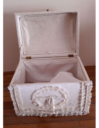 Baule Legno ricoperto con tessutto...