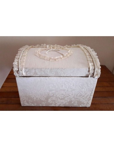 Baule Legno ricoperto con tessutto...