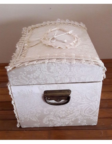 Baule Legno ricoperto con tessutto...