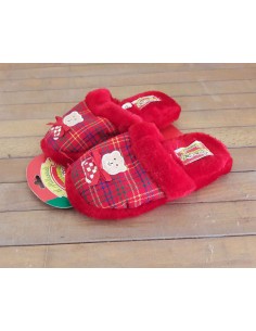 Pantofoline-Bimbo-Rosse-con-Quadretti