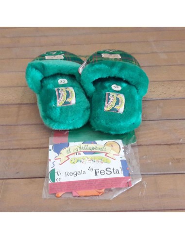 Pantofoline-Bimbo-Verdi-con-Quadretti-3