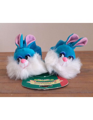 Pantofola-calzino Bimbo-celeste