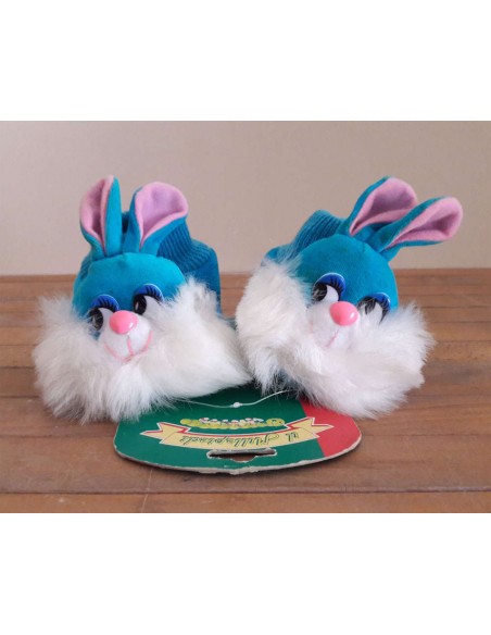 Pantofola-calzino Bimbo-celeste