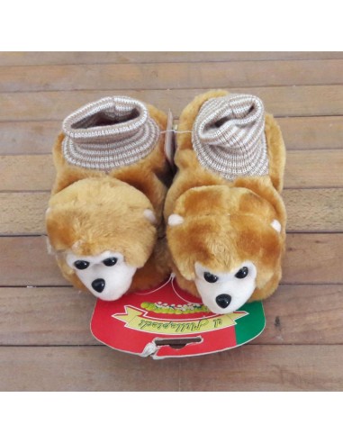 Pantofola-calzino-Bimbo-marrone