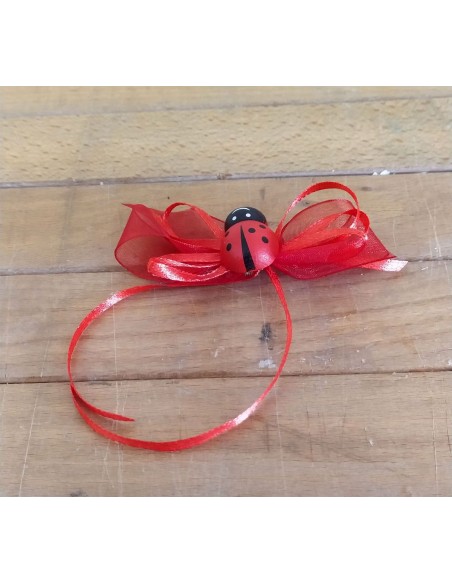 Coccinella-Rossa-Legno-con-Spilla- Fiocchetto-Rosso1