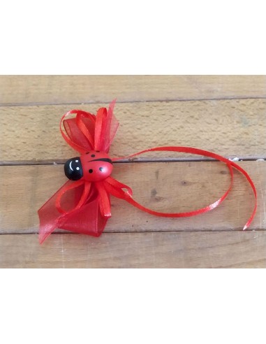 Coccinella-Rossa-Legno-con-Spilla- Fiocchetto-Rosso4