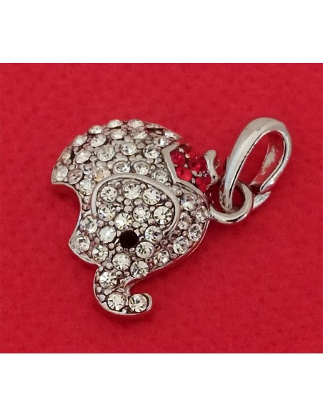 Ciondolino-in-metallo-elefantino-con -Swarovski3