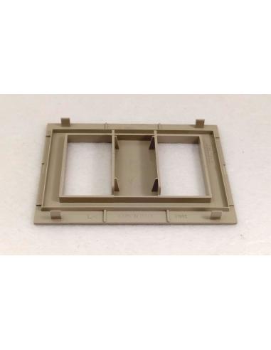 Placca-Mostrina-grigio-sabbia-2-posti-Bticino-TEKNE-1