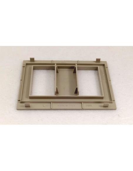 Placca-Mostrina-grigio-sabbia-2-posti-Bticino-TEKNE-1
