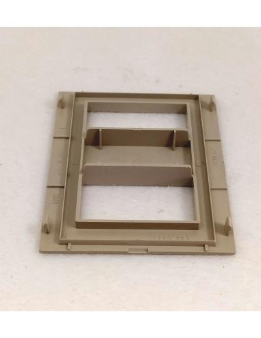Placca-Mostrina-grigio-sabbia-2-posti-Bticino-TEKNE-2