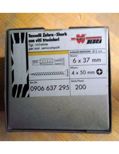 Tasselli-Wurt-Zebra-diametro-6x37+Vite-4x50mm4