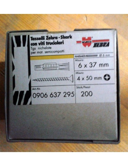 Tasselli-Wurt-Zebra-diametro-6x37+Vite-4x50mm4