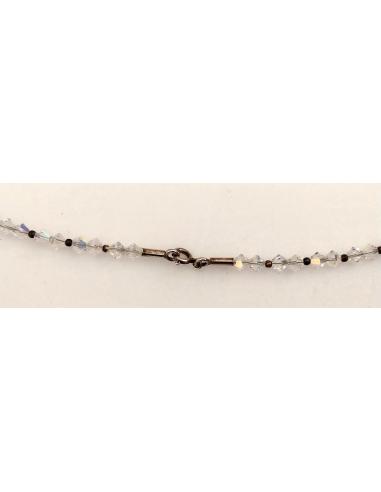 Collana-swarovski-bianca-Ø-14cm-particolare aggancio