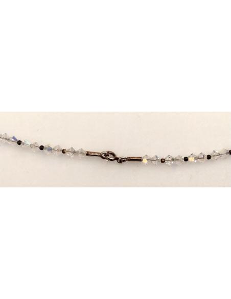 Collana-swarovski-bianca-Ø-14cm-particolare aggancio