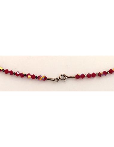 Collana-swarovski-bordeaux-Ø-13cm-particolare aggancio