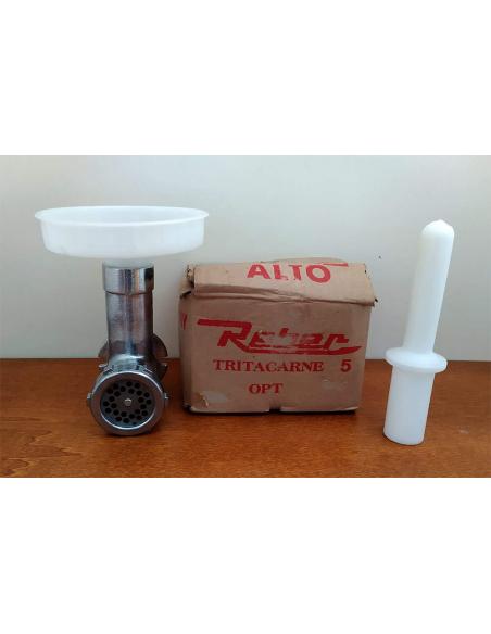 Tritacarne-n.5-Reber-con-piatto-in-plastica-1