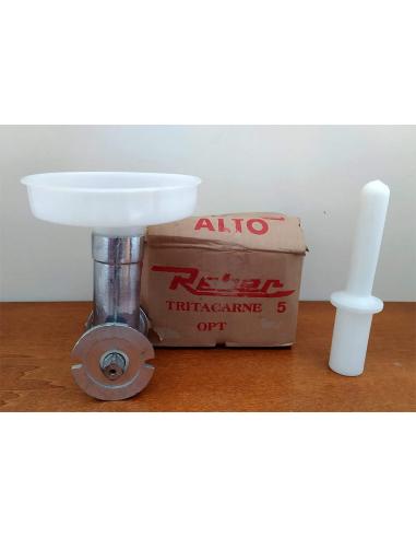 Tritacarne-n.5-Reber-con-piatto-in-plastica-2