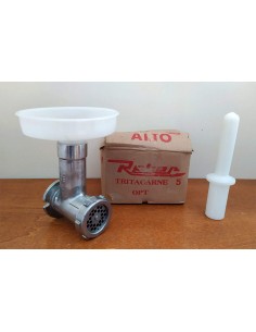 Tritacarne-n.5-Reber-con-piatto-in-plastica