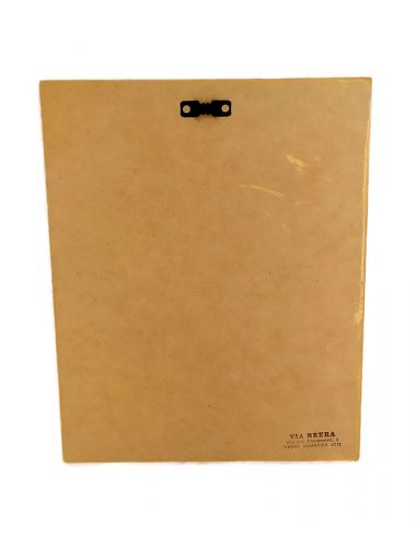 Quadro in legno Via Brera dipinto a...