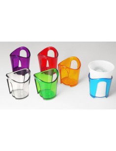 Reggibicchiere-acqua-colorato-verde-easy-set-4-pz 2