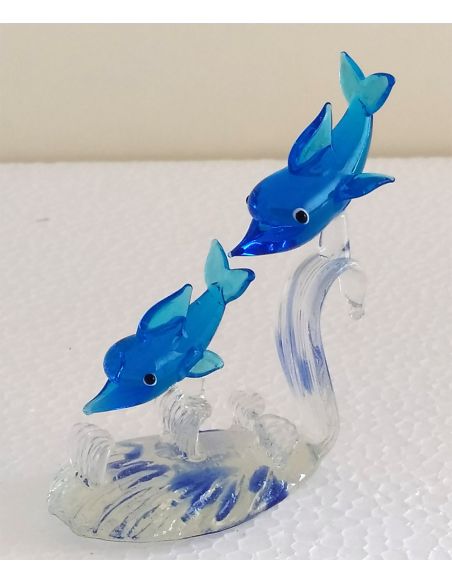 Delfini-colore-Azzurro-in-coppia-su-base-trasparente-1
