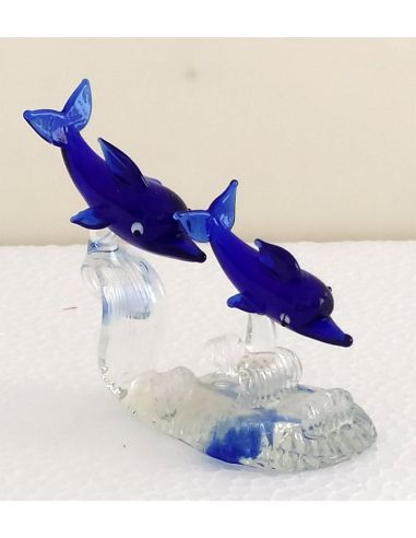 Delfini-Blu-in-coppia-su-base-trasparente-1