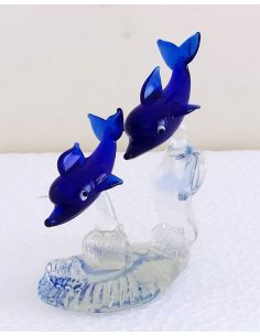 Delfini-Blu-in-coppia-su-base-trasparente