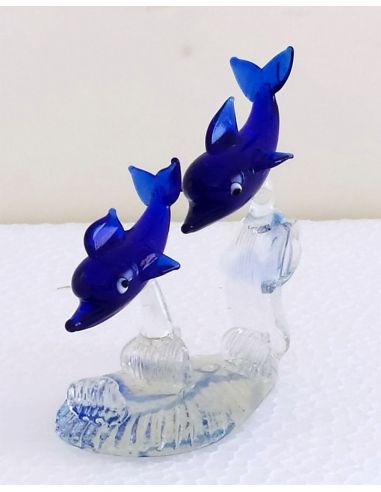 Delfini-Blu-in-coppia-su-base-trasparente