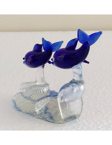 Delfini-Blu-in-coppia-su-base-trasparente-2