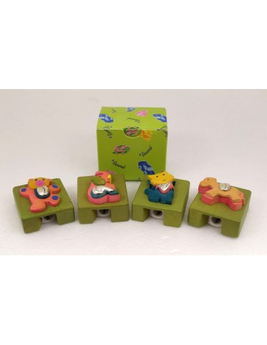 Pupazzetto con temperino in legno...