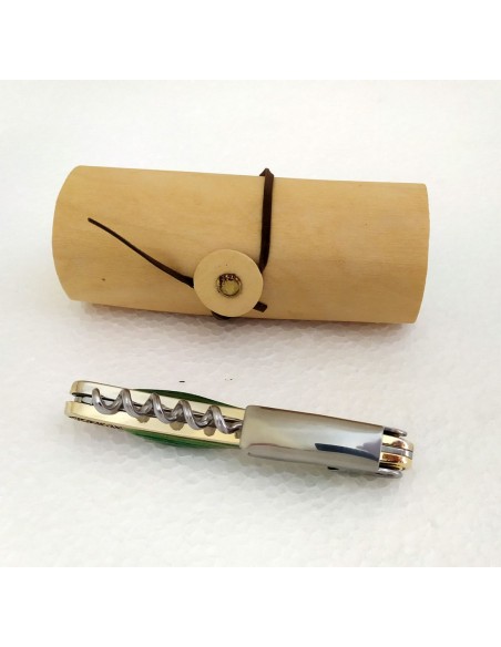 Cavatappi-apribottiglie-metallico-verde-in-astuccio-stile-legno-3