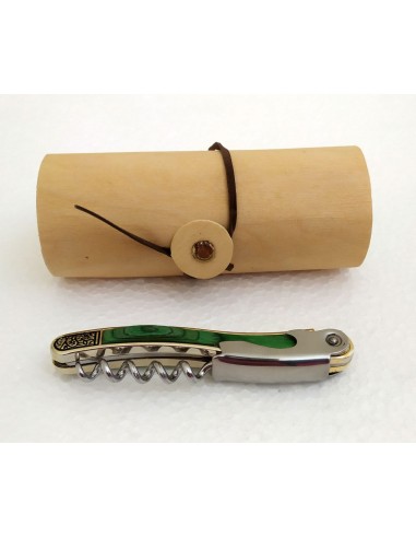 Cavatappi-apribottiglie-metallico-verde-in-astuccio-stile-legno-2