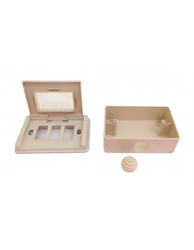 Cassetta-portafrutti-da-parete-avorio-con-portello-3-P-magic-1503.A-4