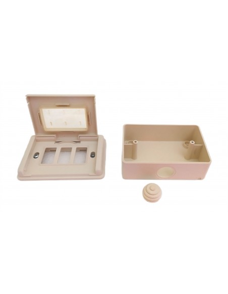 Cassetta-portafrutti-da-parete-avorio-con-portello-3-P-magic-1503.A-4