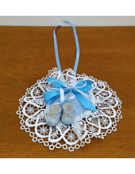 Centrino-nascita-celeste-con-scarpette -in-resina-2