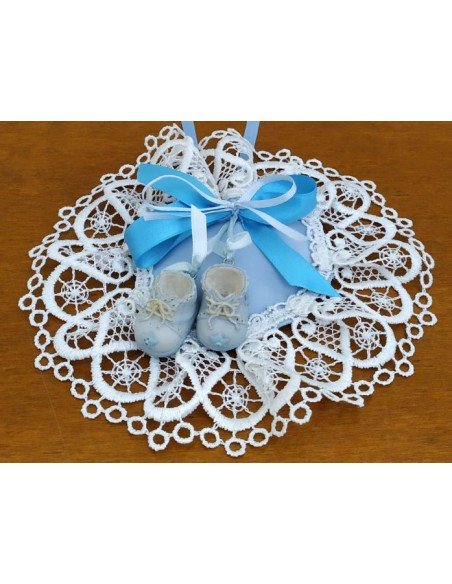 Centrino-nascita-celeste-con-scarpette -in-resina-3