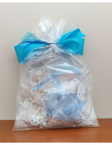 Centrino-nascita-celeste-con-scarpette -in-resina-6
