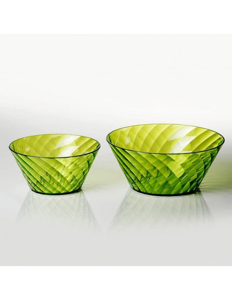 Insalatiera-colorata-trasparente-Diamond-1,6-litri-Verde-Varie-misure
