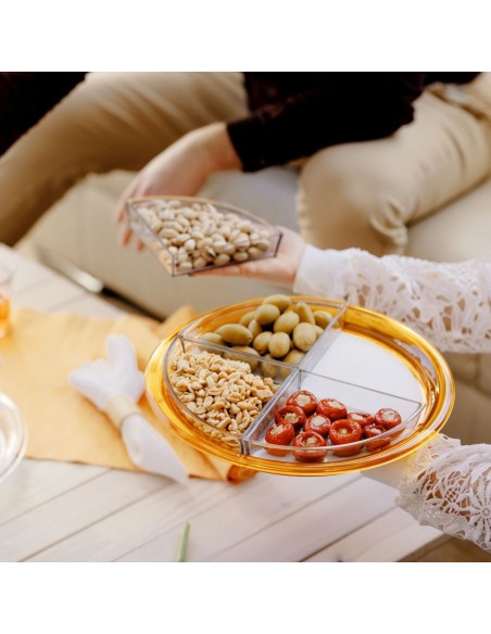 Antipastiera-colorata-Globo-diametro-32,5cm-Giallo-1