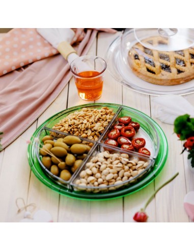 Antipastiera-colorata-Globo-diametro-32,5cm-Verde-1