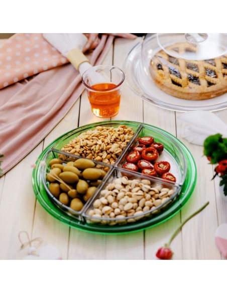 Antipastiera-colorata-Globo-diametro-32,5cm-Verde-1