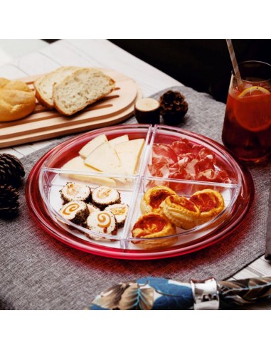 Antipastiera-colorata-Globo-diametro-32,5cm-Rossa-1