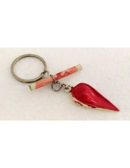 Portachiavi-metallico-cappello-laurea-Rosso