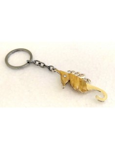 Portachiavi-cavalluccio-marino-in-metallo-13cm-Avorio