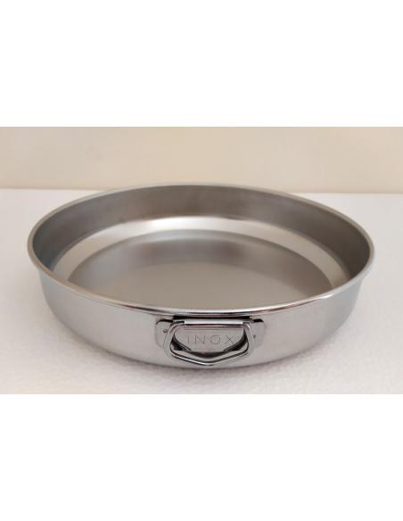Tortiera-in acciaio-inox-18/10-antiaderente-Steel-Pan-Ø-26