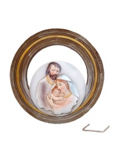 Icona-Sacra-Famiglia-a-cerchio-in-resina