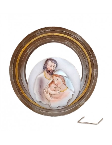 Icona-Sacra-Famiglia-a-cerchio-in-resina