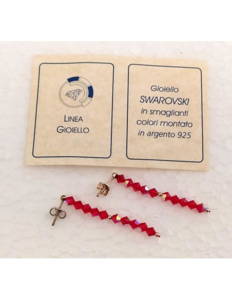 Orecchini-pendenti-Swarovski-e-argento-925-Rossi-1